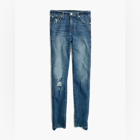 Madewell High-Rise Skinny Jeans: Drop Stem-Hem Edition - Picture 1 of 8